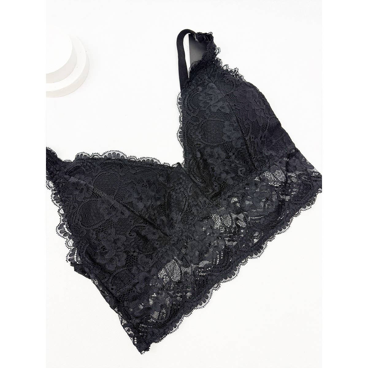 Floral Lace Bralette | Adjustable Straps & Wide Elastic Band