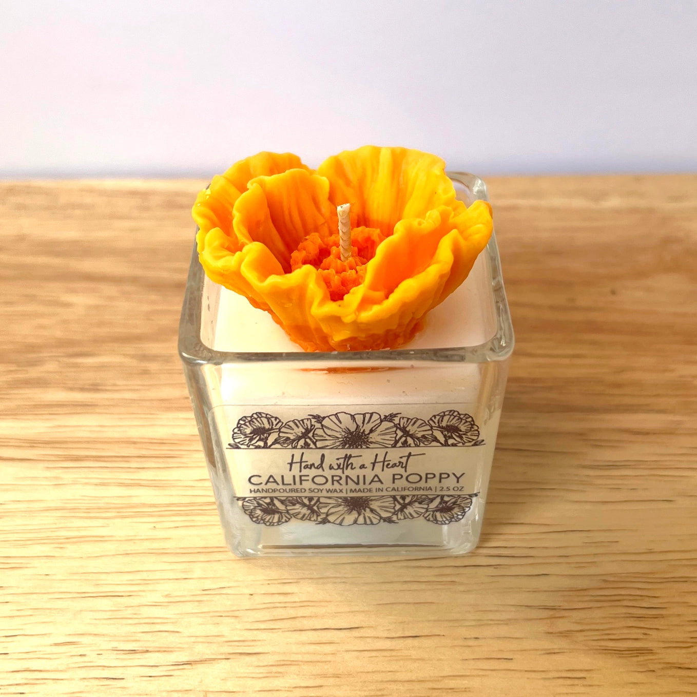 California Poppy Candle