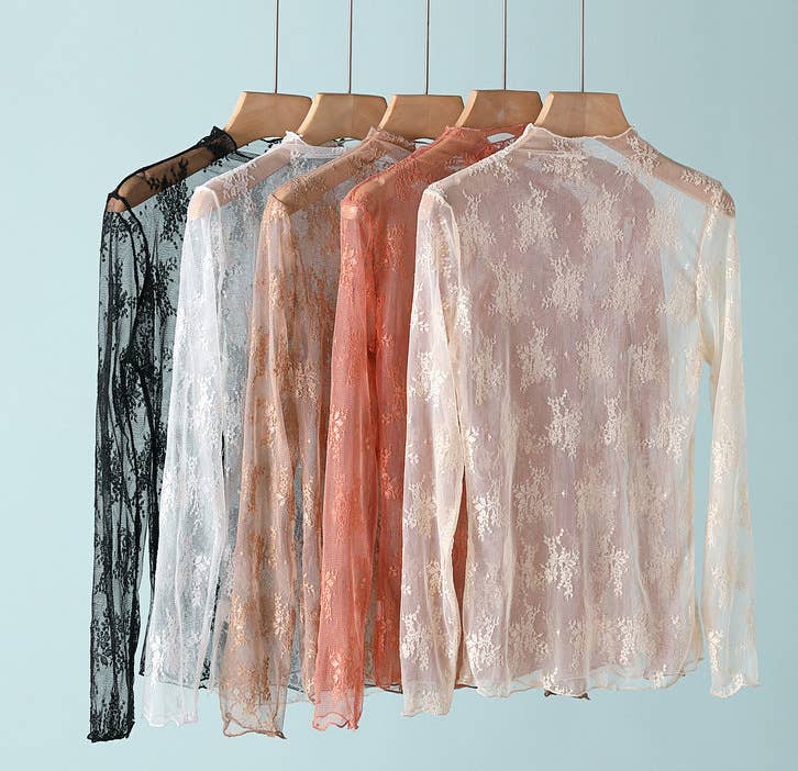 Lace Mesh Tops