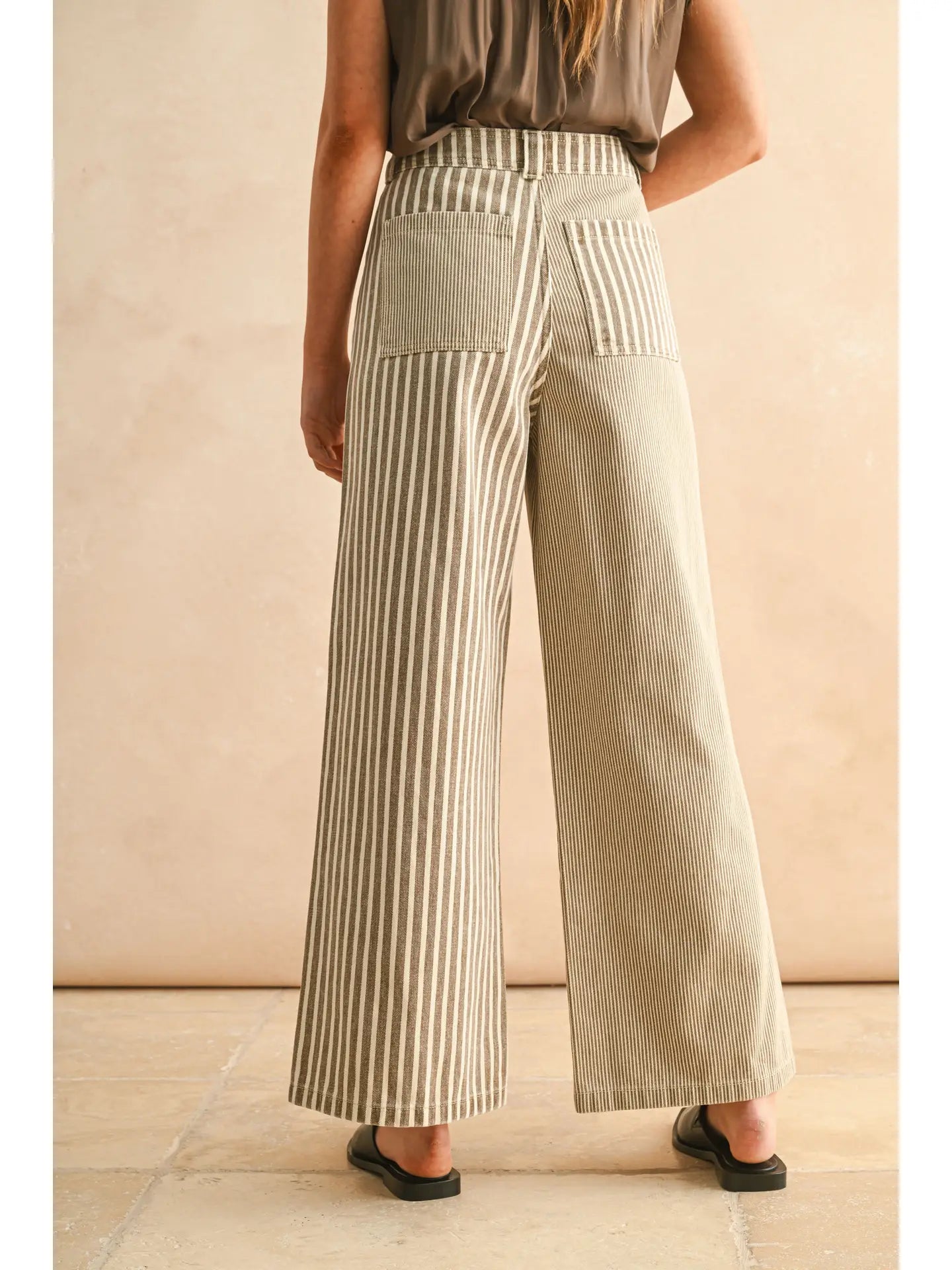 Stripe Mixed Pants