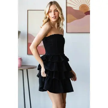 Ruffled Tube Dress