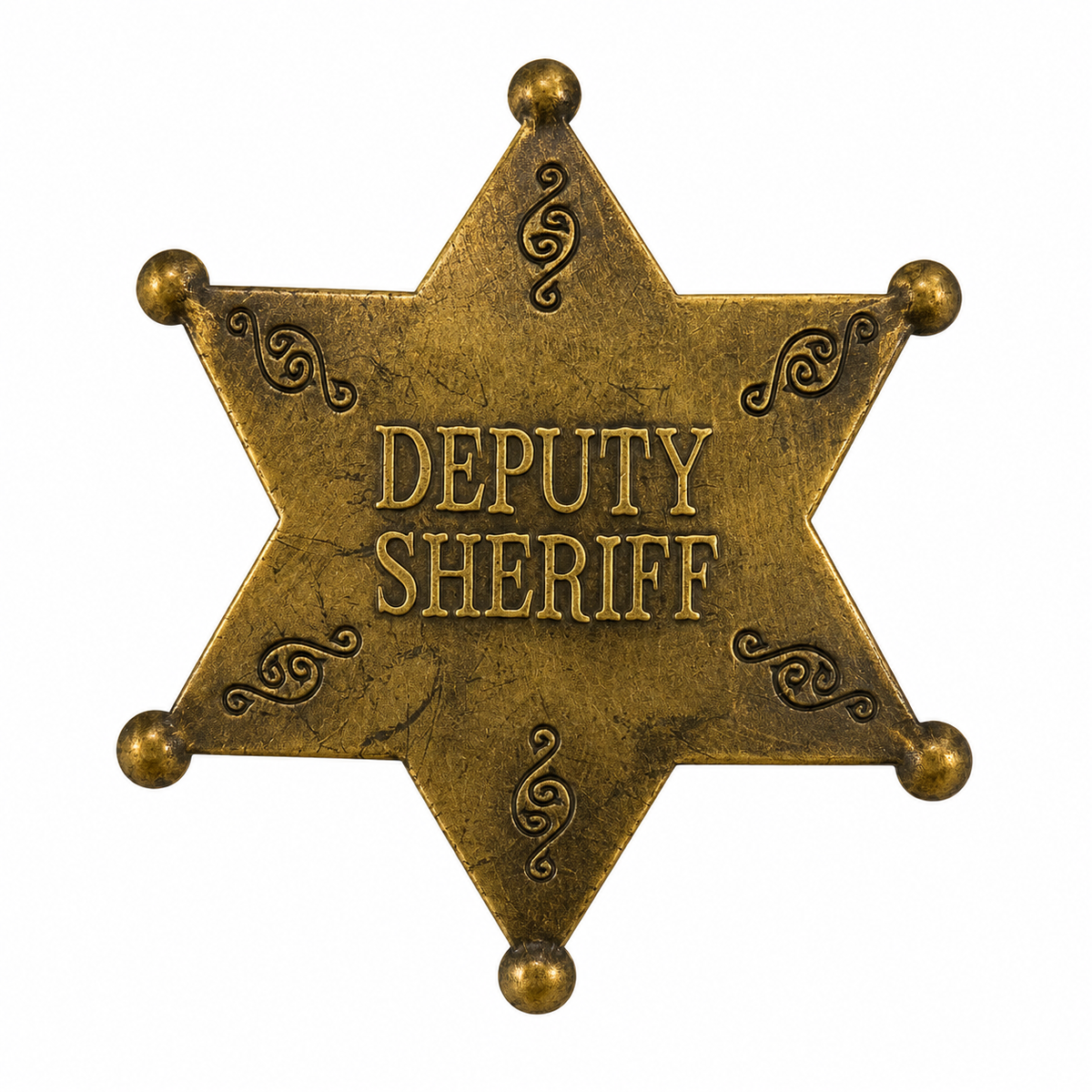 Metal Sheriff Hat Pin