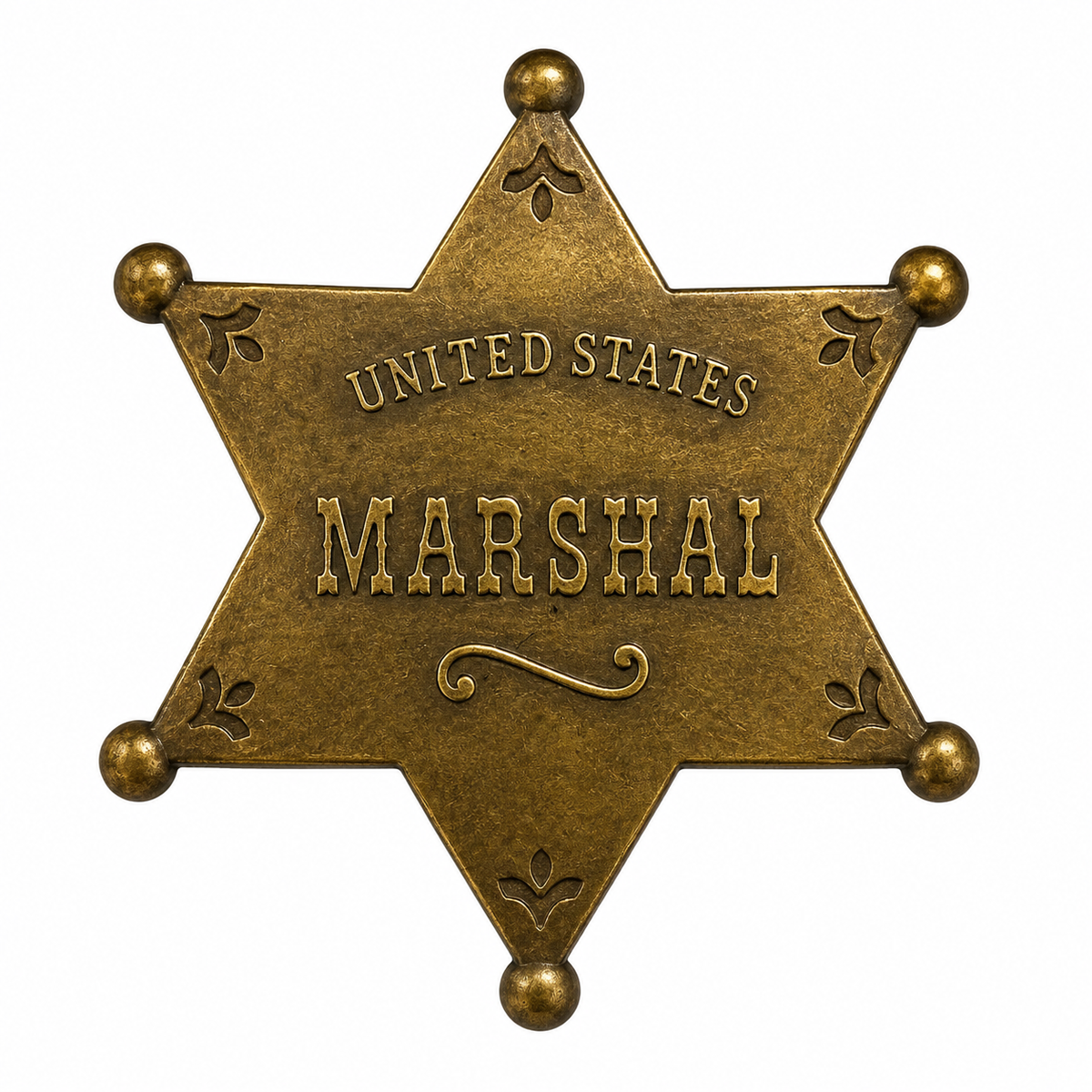 Metal Sheriff Hat Pin