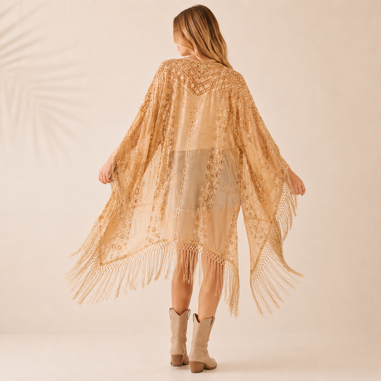 Golden Aura Bohemian Kimono