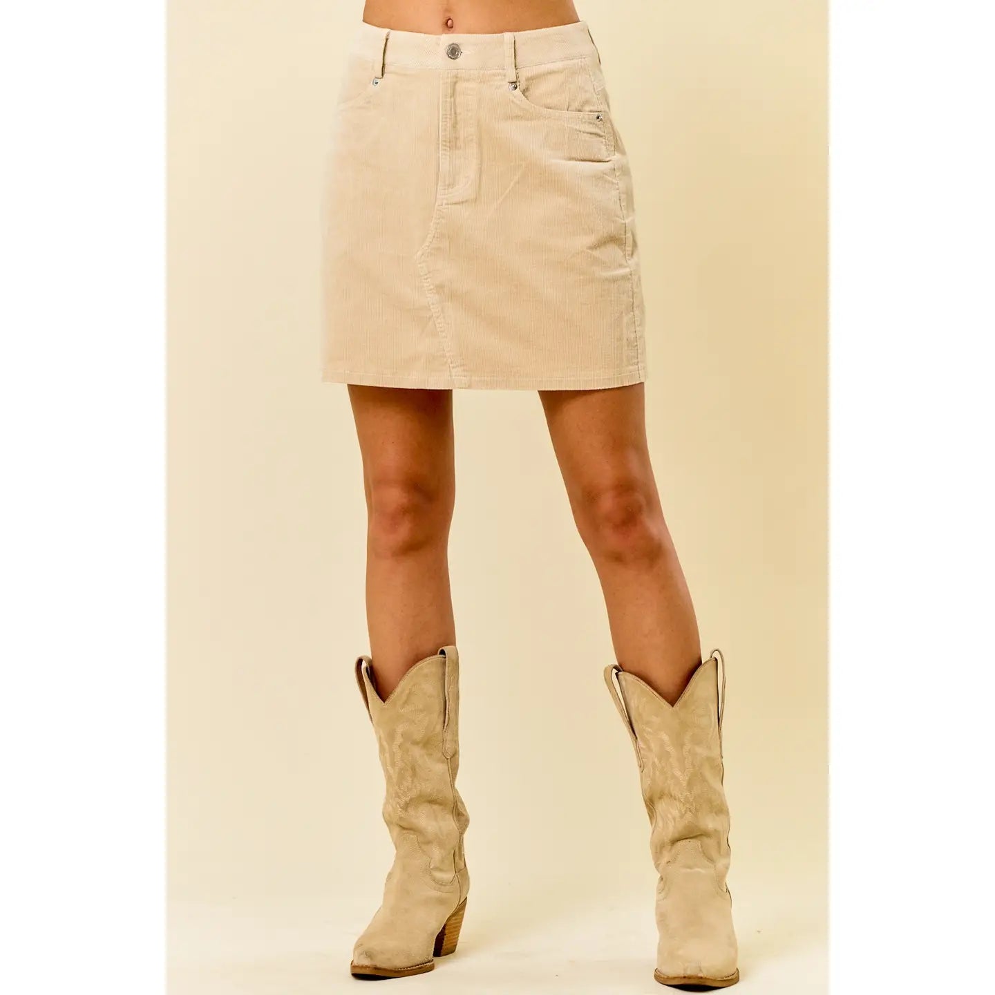Corduroy Mini Skirt