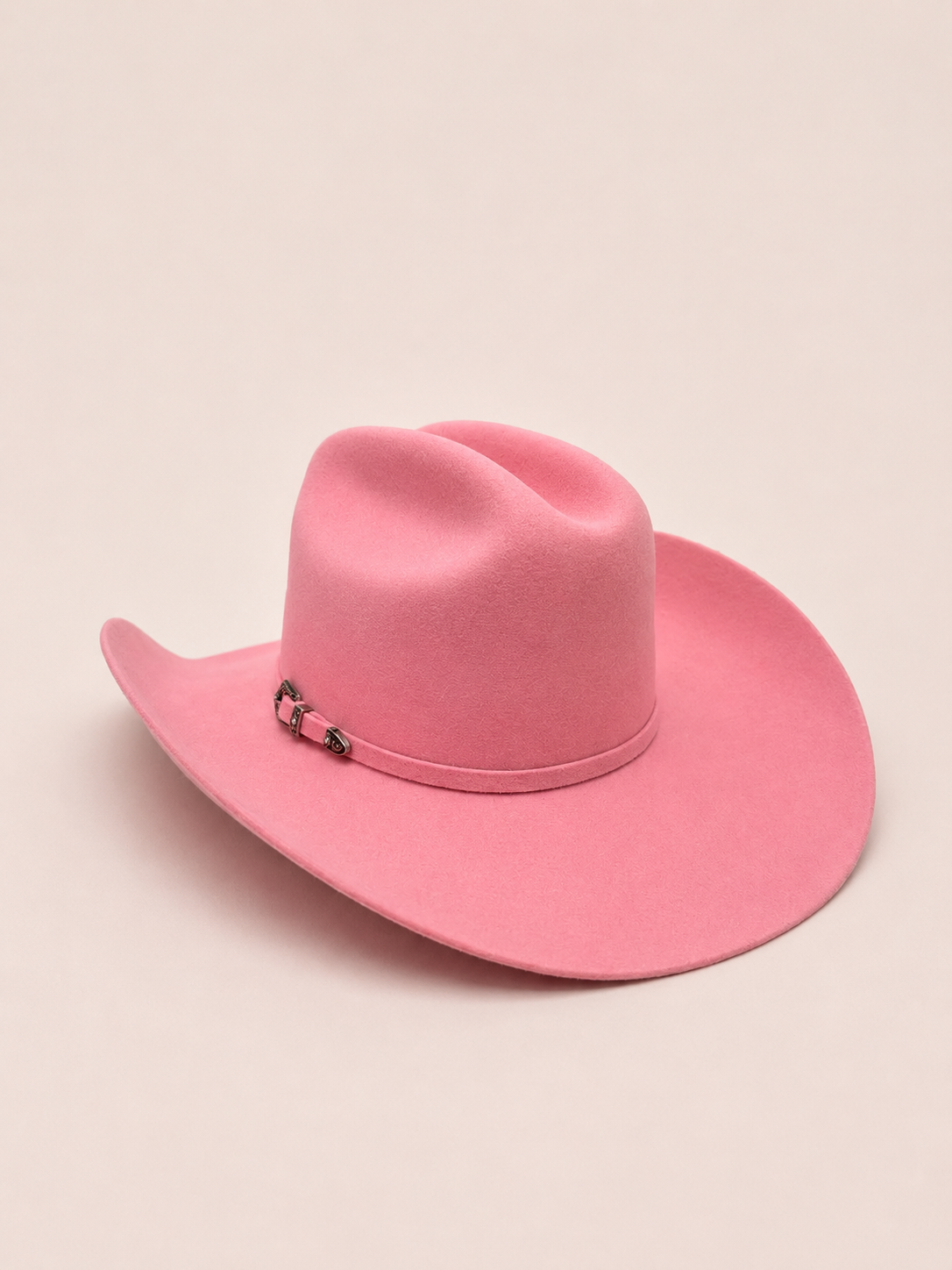 Premium Wool Cattleman Country Hat - Bubble Gum