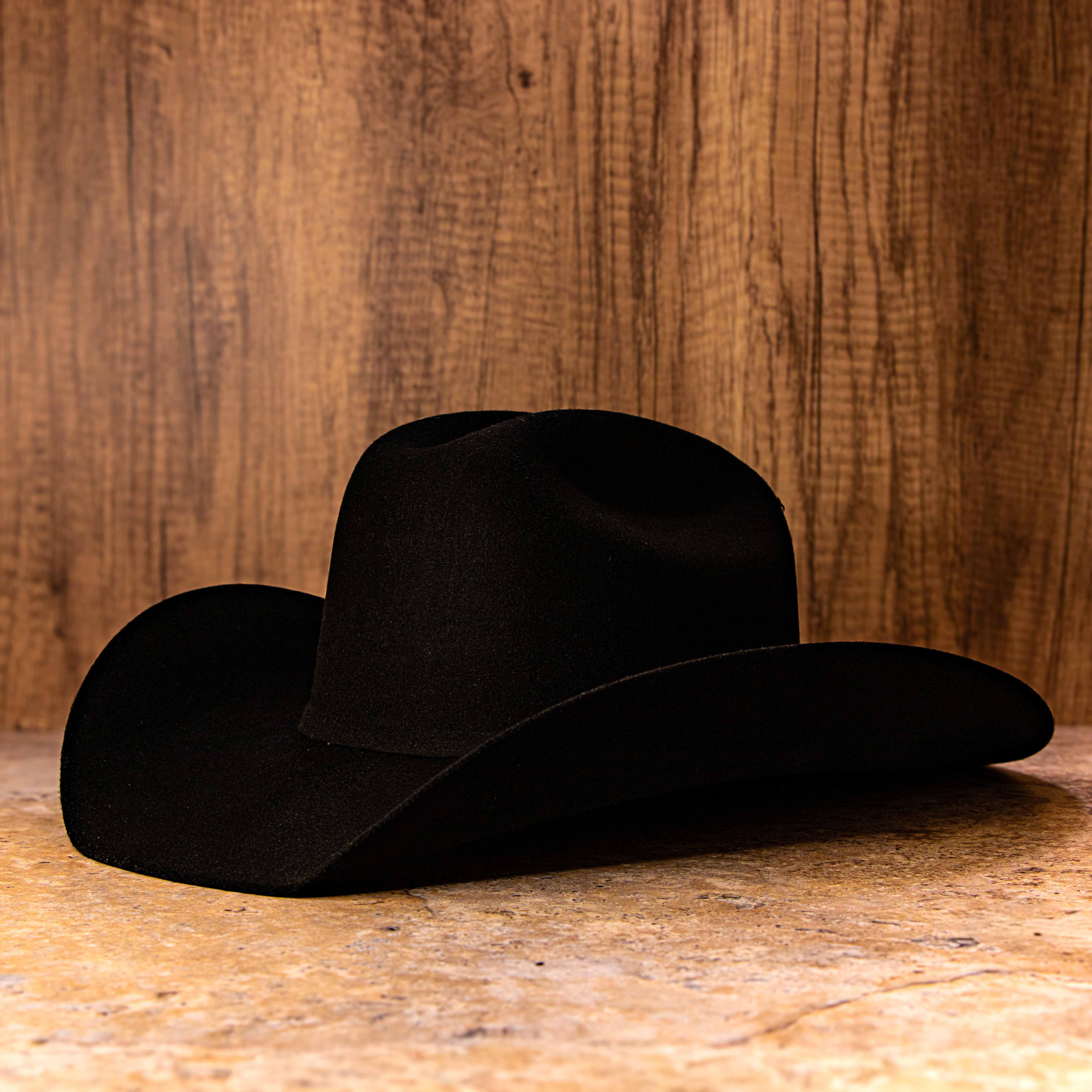 Premium Wool Cattleman Country Hat - Black
