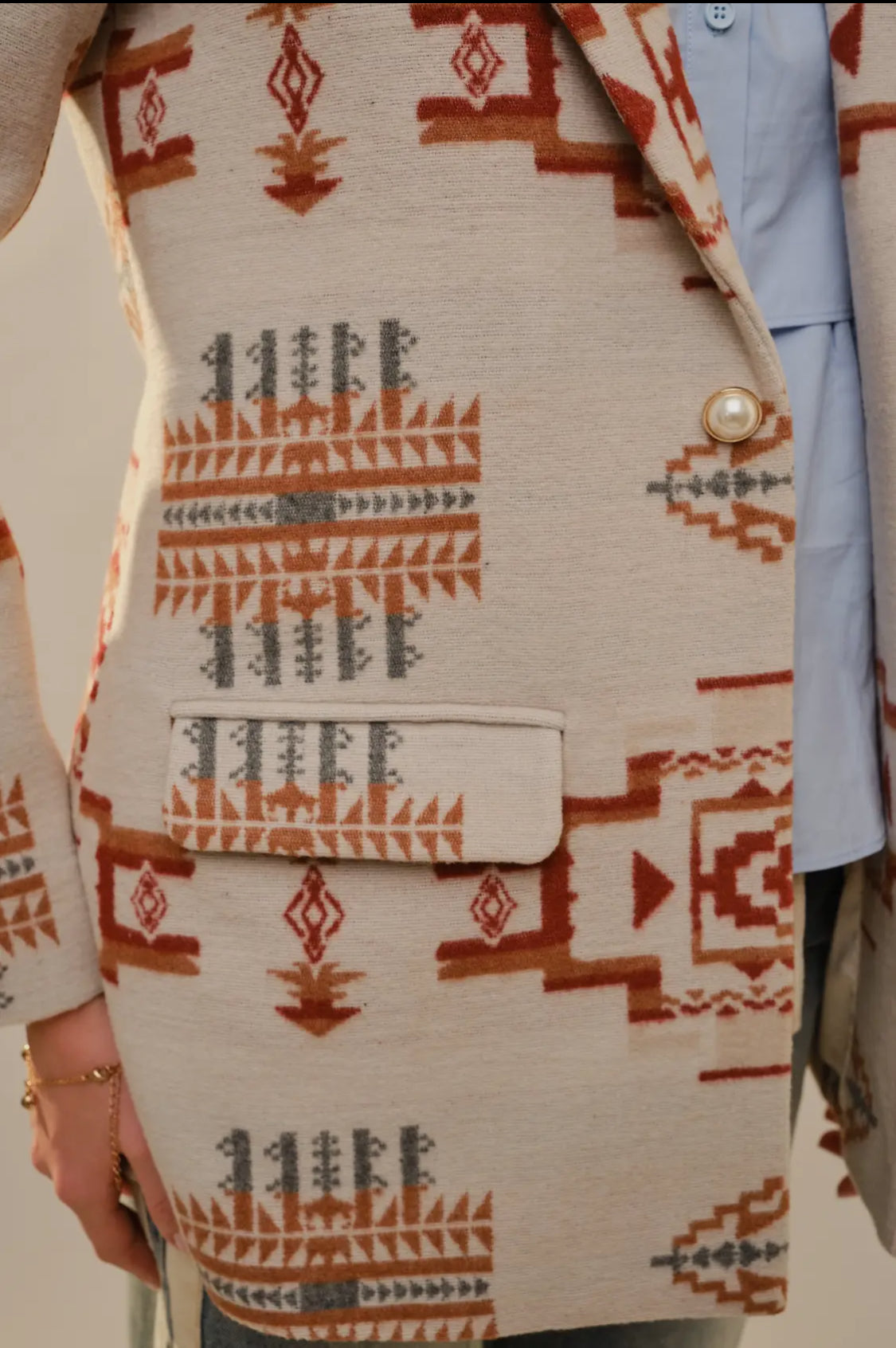 Aztec Jacquard Blazer