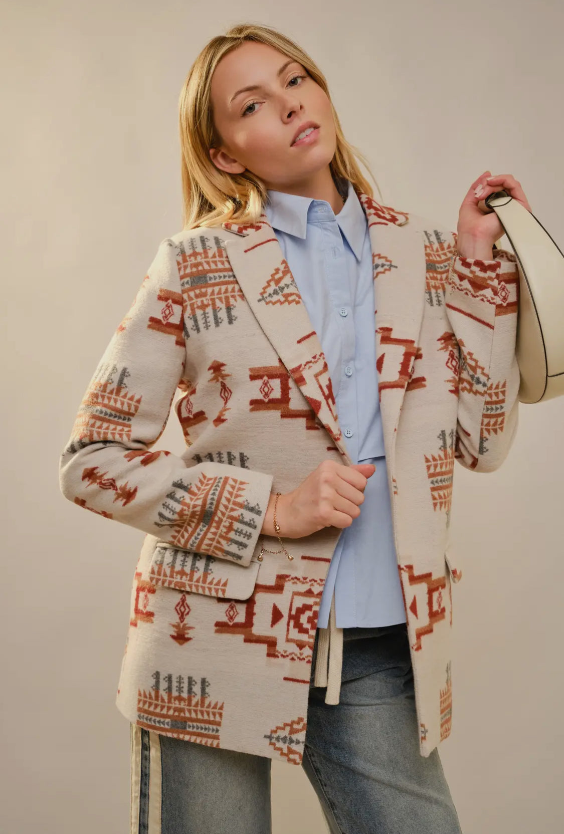 Aztec Jacquard Blazer