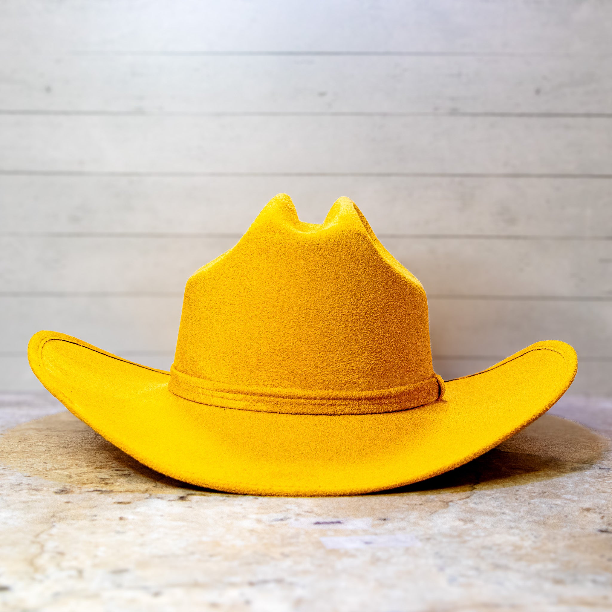 Vegan Suede Hat - Cowboy Cattleman Hat