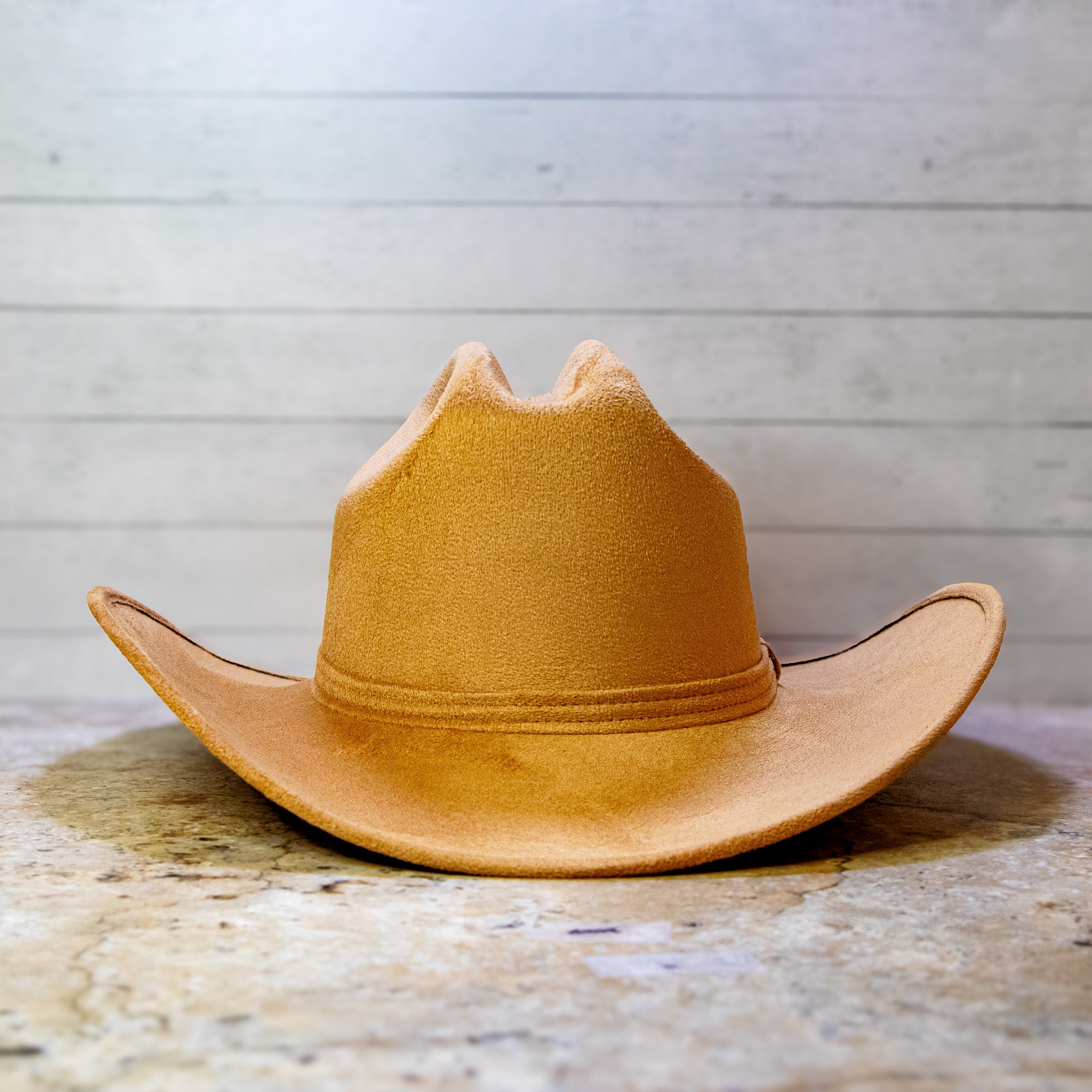 Vegan Suede Hat - Cowboy Cattleman Hat