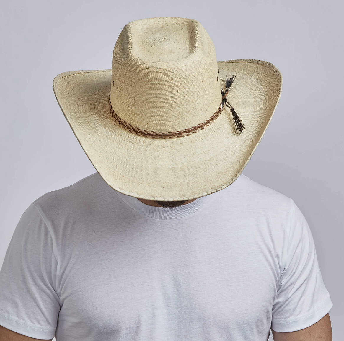 Straw Palm Cowboy Roper Hat