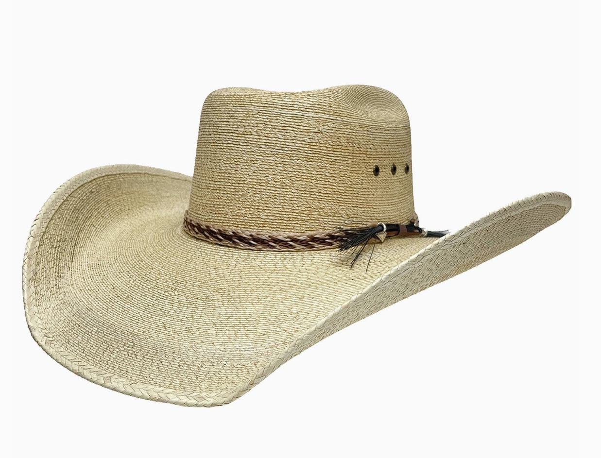 Straw Palm Cowboy Roper Hat