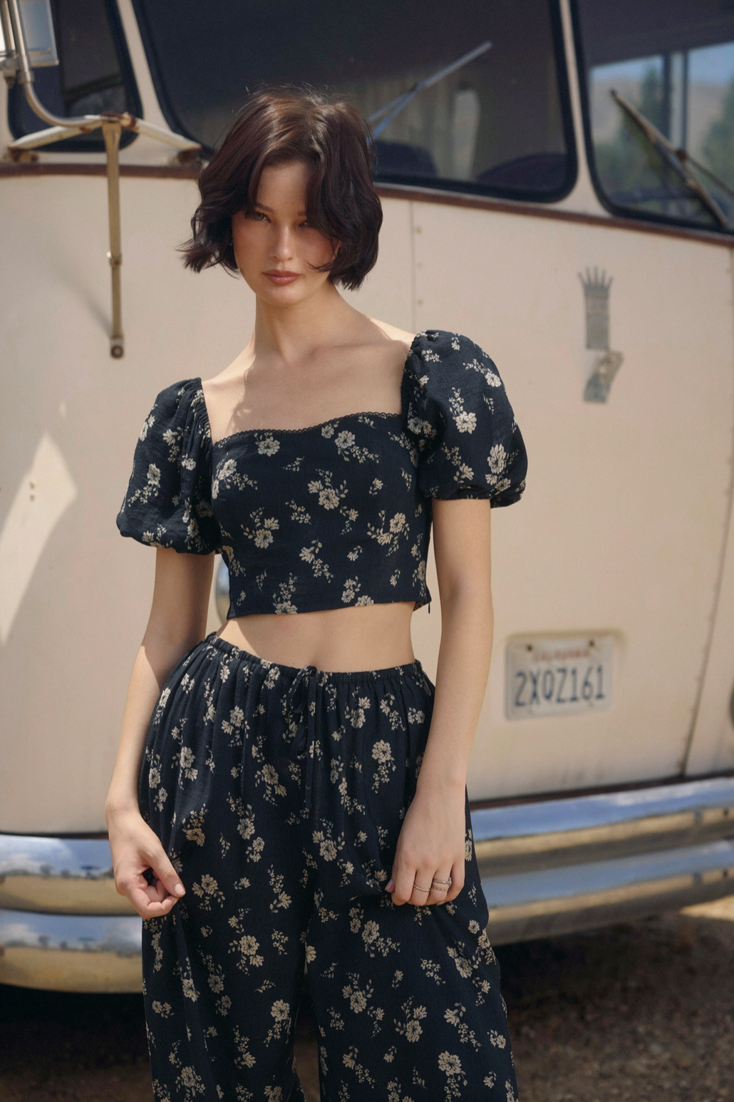Moonlight Floral Top (set)