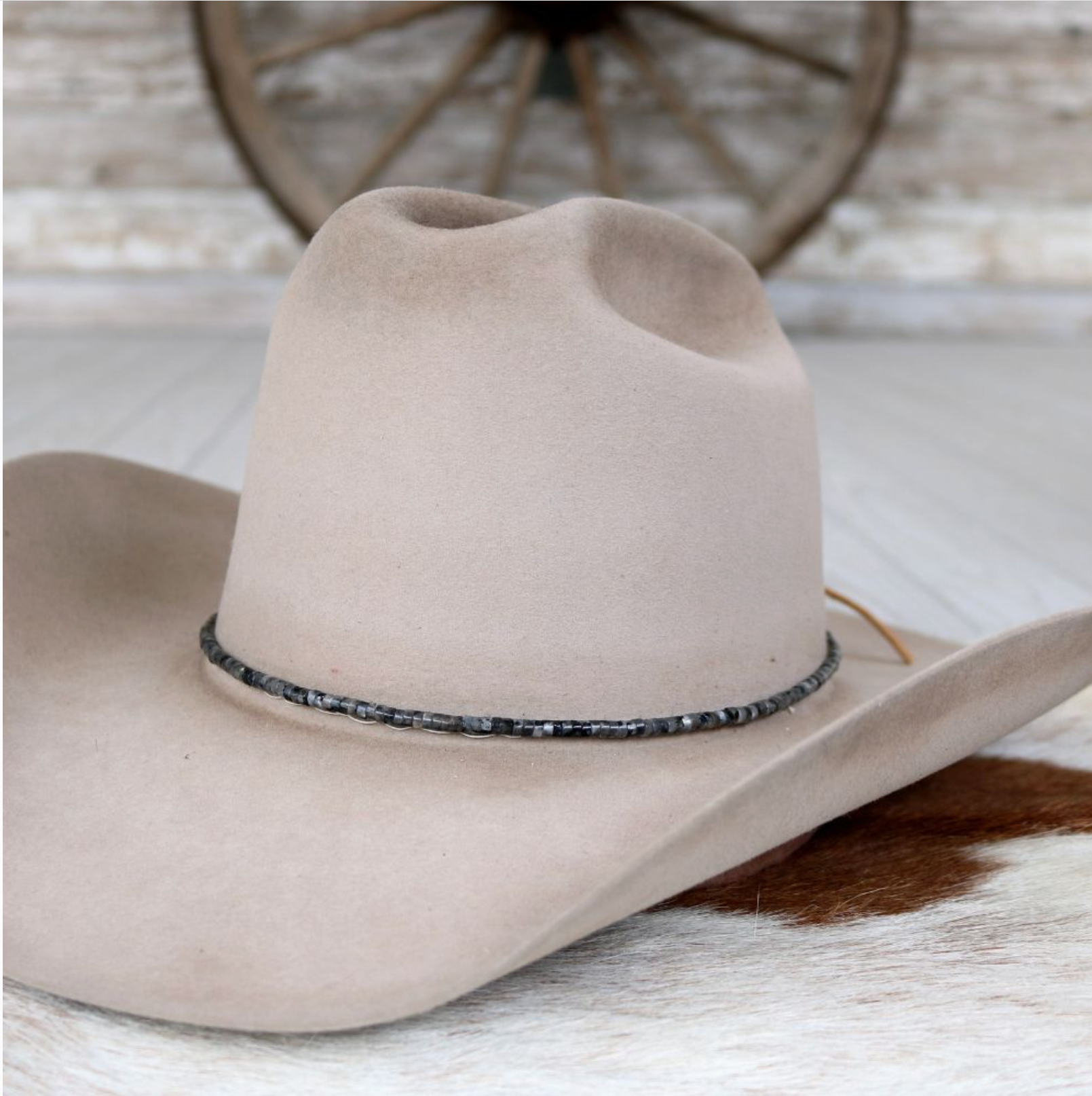 Black Jasper Stone Hat Band