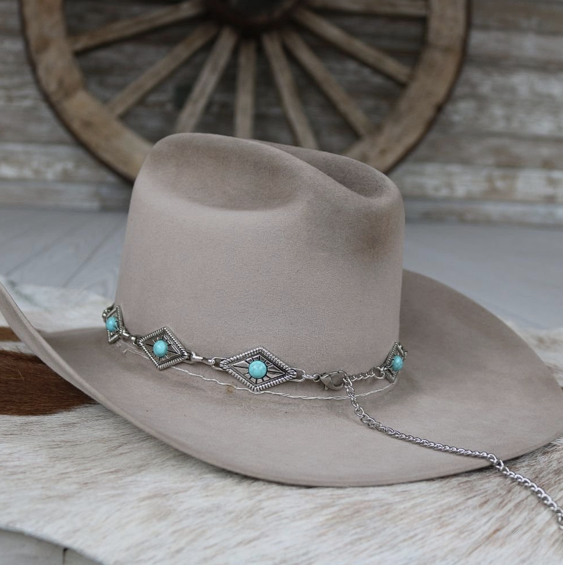 Diamond Concho Hat Band