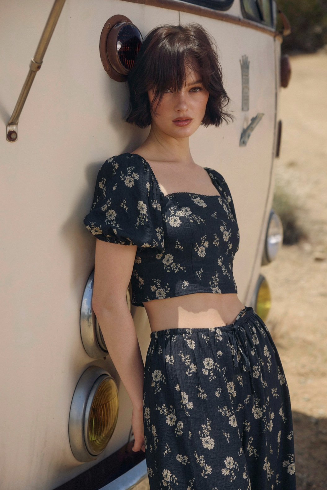 Moonlight Floral Top (set)