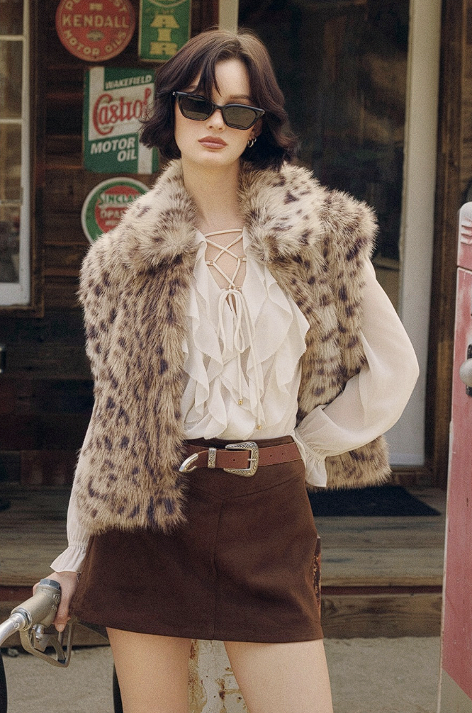 Wanderroot Faux Fur Vest