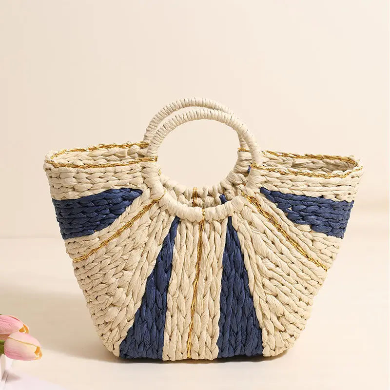 Straw Woven Beach Bag