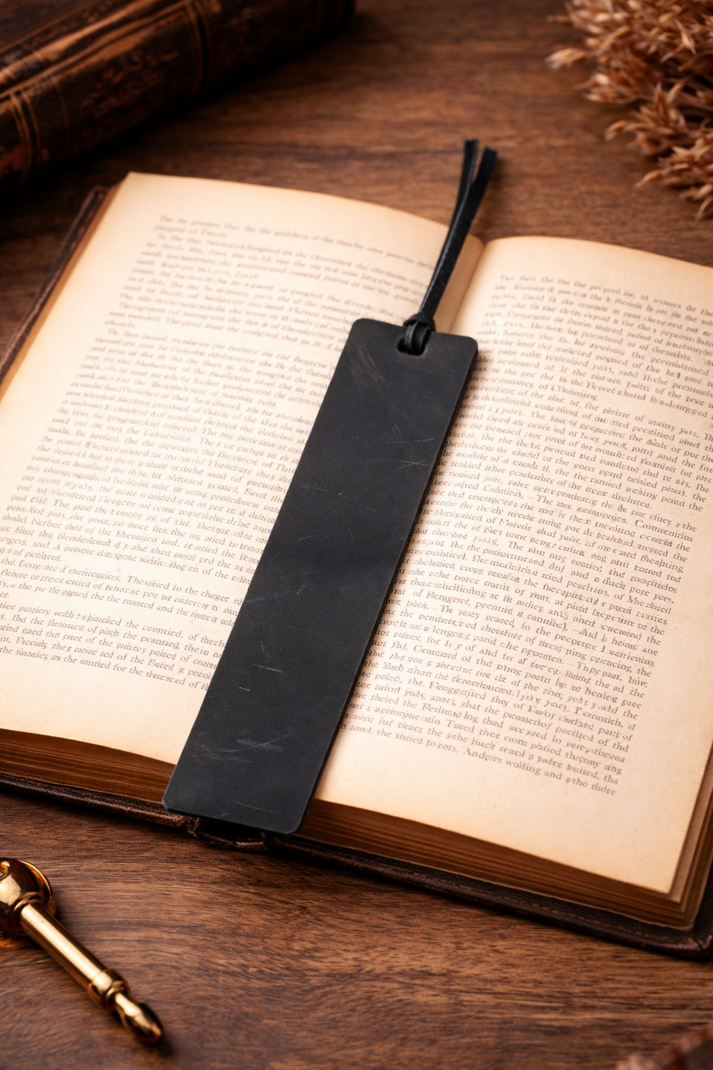 Leather Bookmark, Genuine Leather Personalized Bookmark