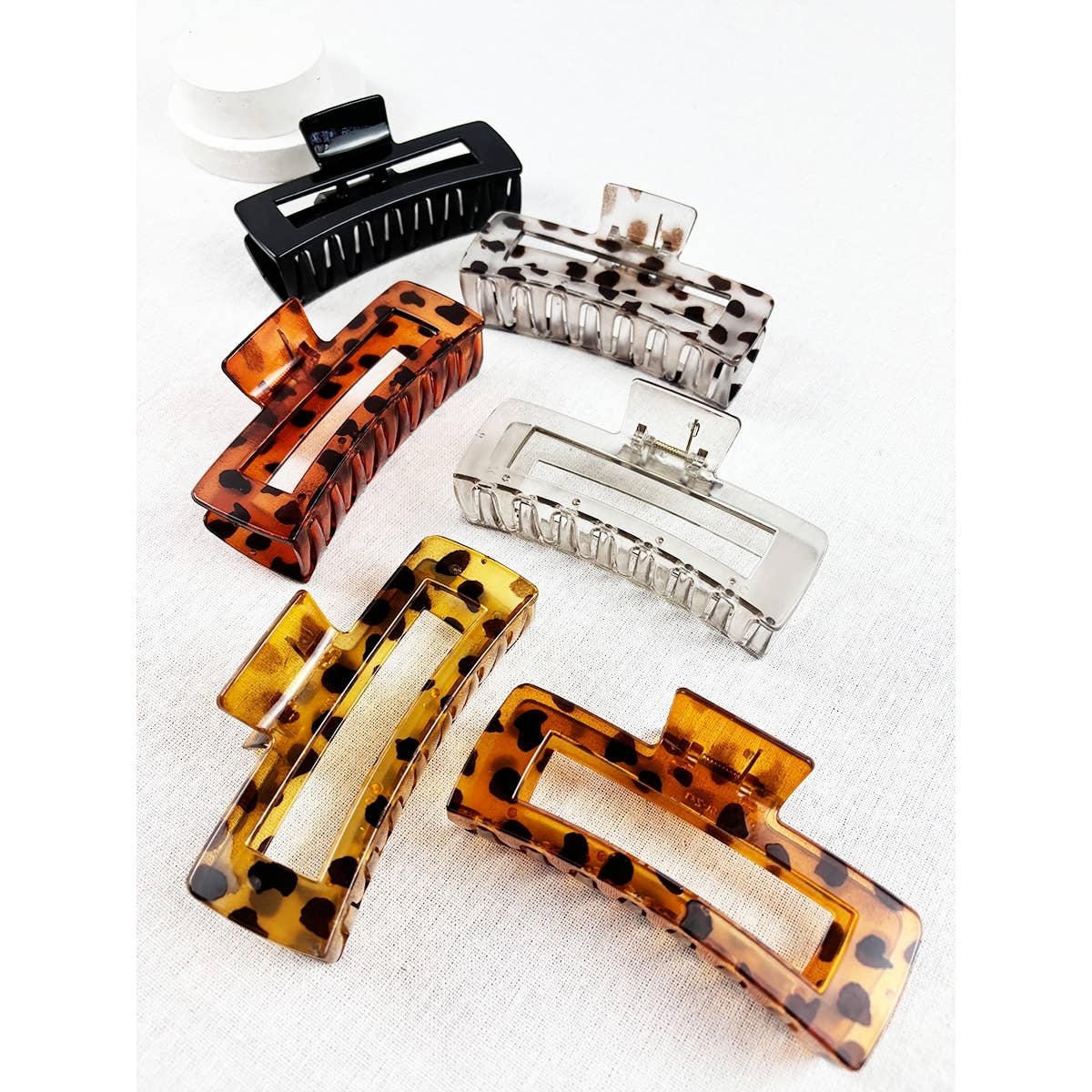 Rectangle Hair Claw Clip | Large Claw Clip for Thick Hair