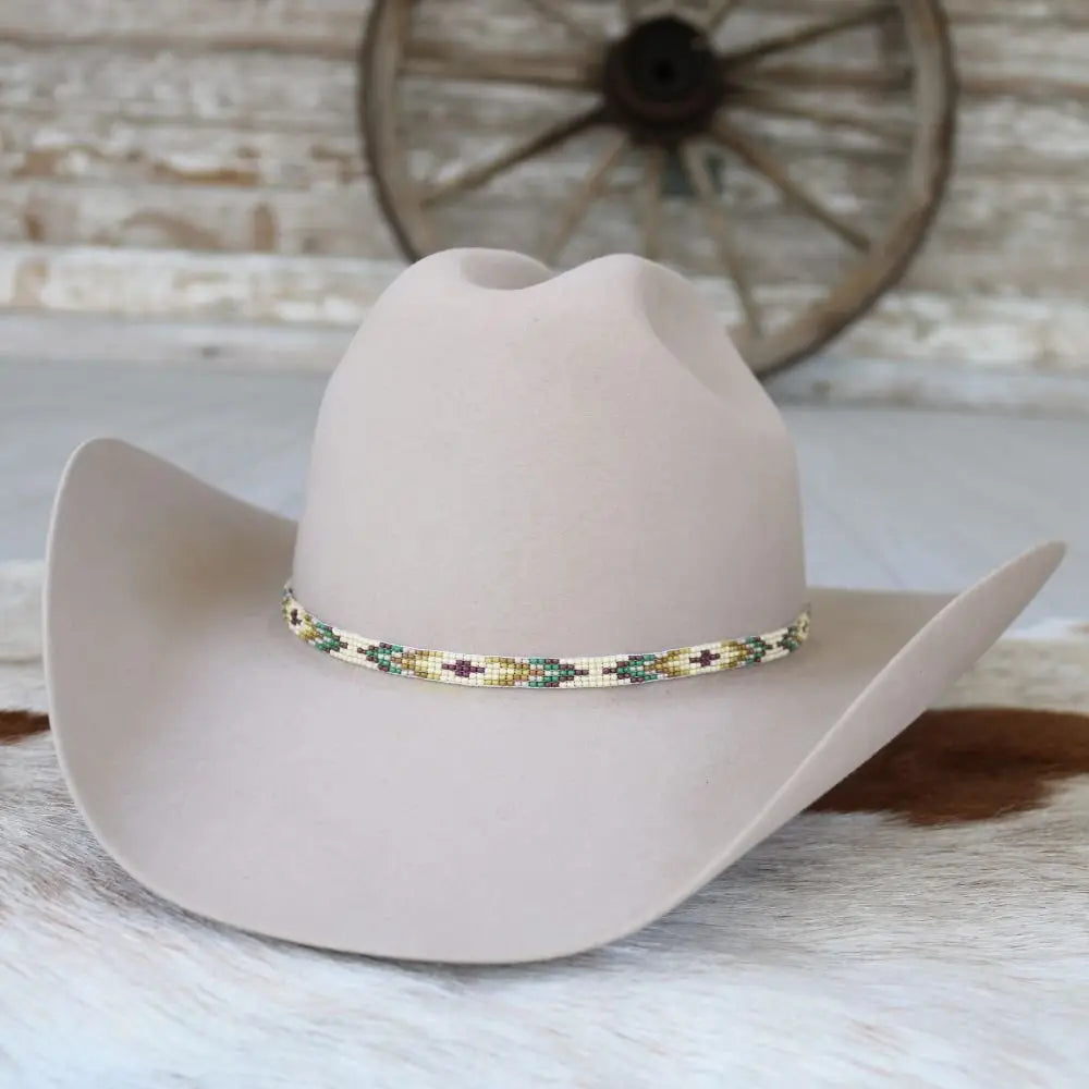 Western Beaded Hat Band - Santa Fe