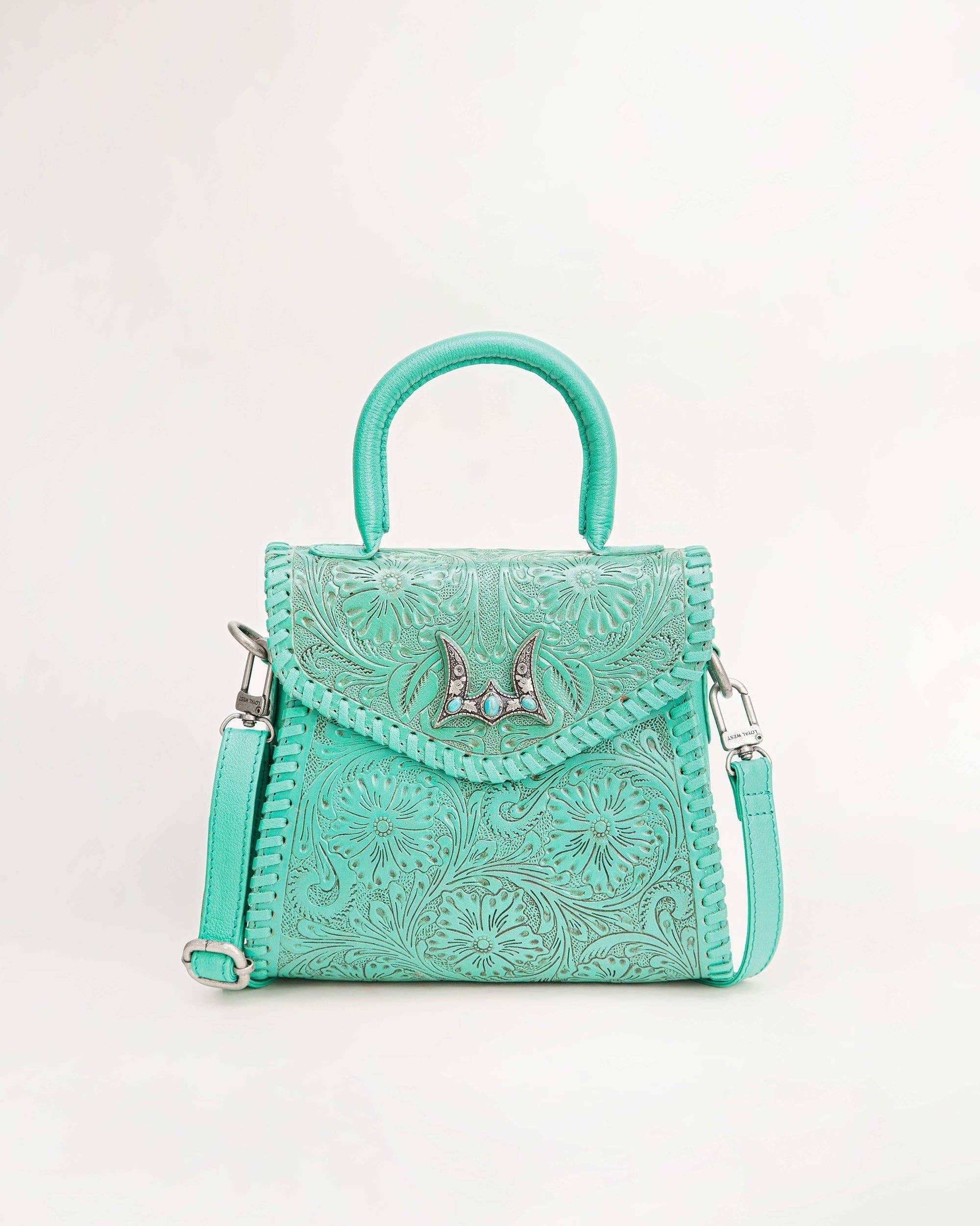 Loyal West Leon Mini Handle Purse - Brown