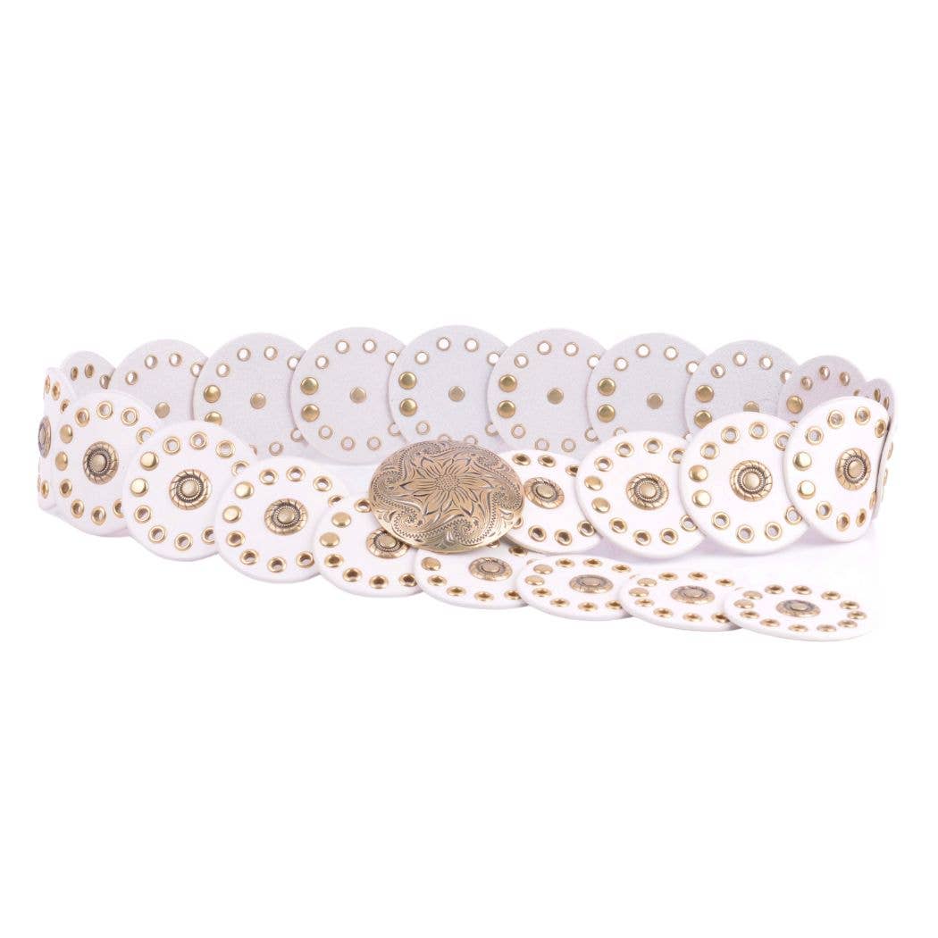 Leather Circle Caterpillar Disc Belt