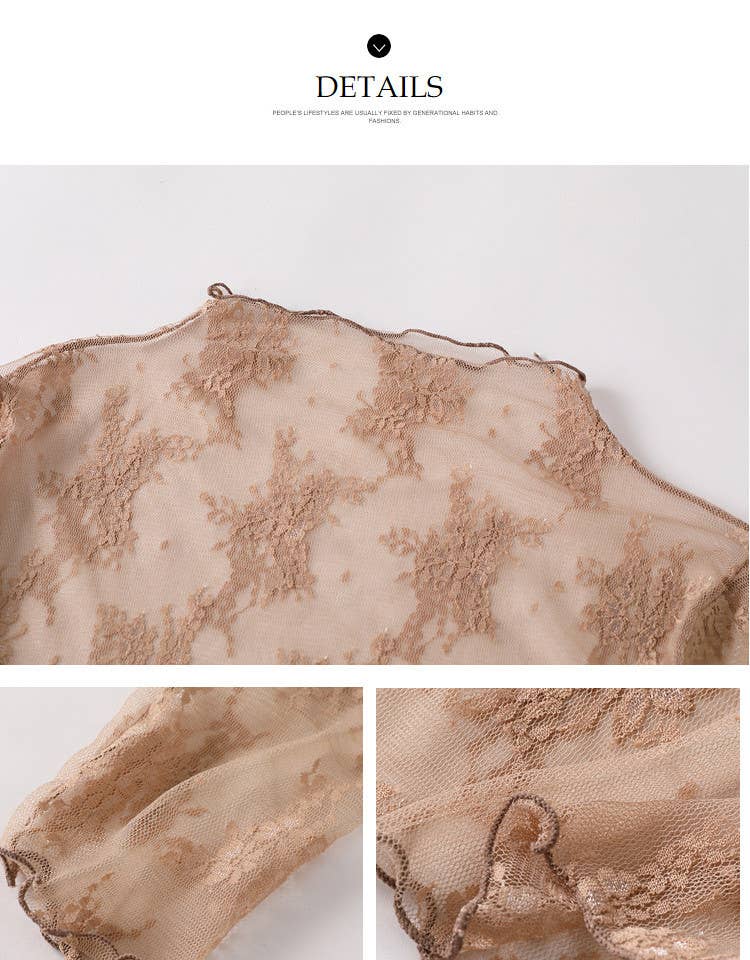 Lace Mesh Tops