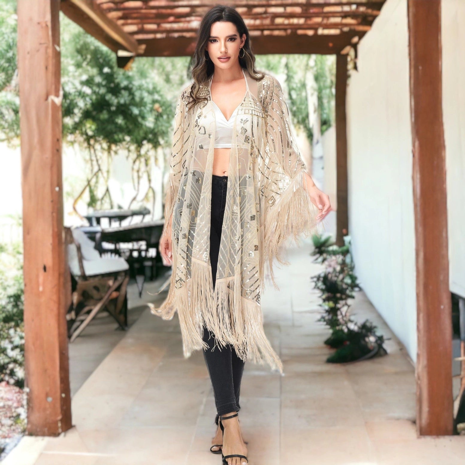 Golden Aura Bohemian Kimono