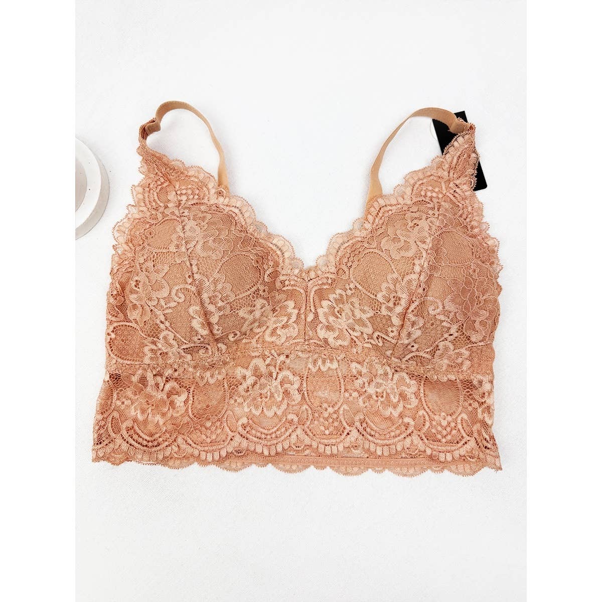 Floral Lace Bralette | Adjustable Straps & Wide Elastic Band
