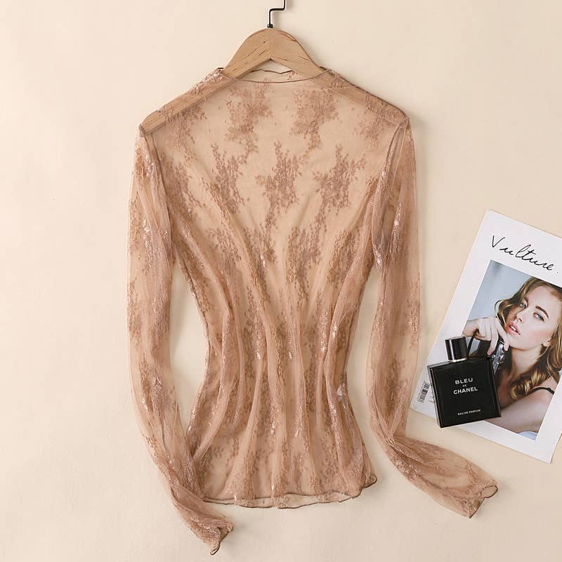 Lace Mesh Tops
