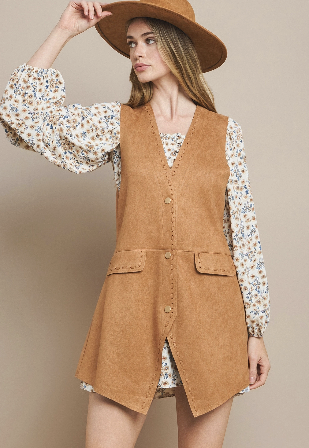 Desert Dawn Suede Vest