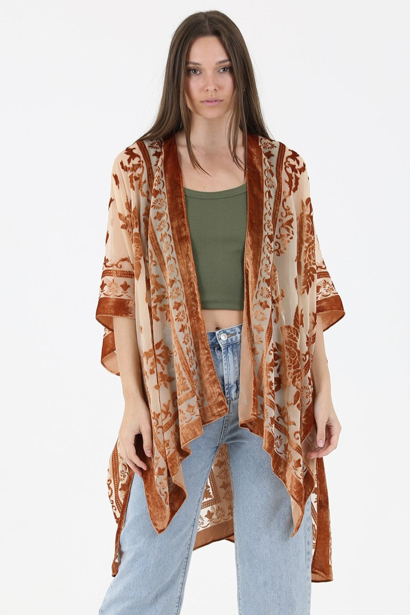 Desert Moon Velvet Kimono