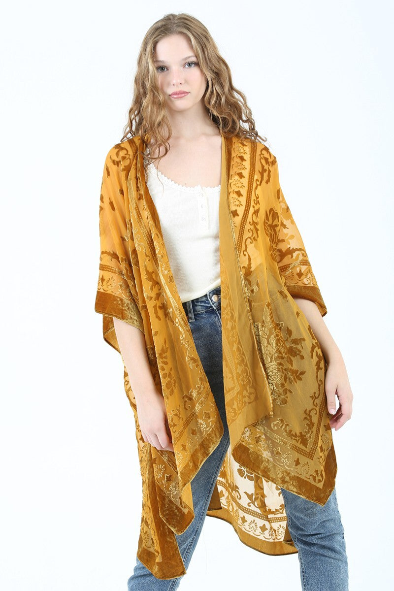 Desert Moon Velvet Kimono