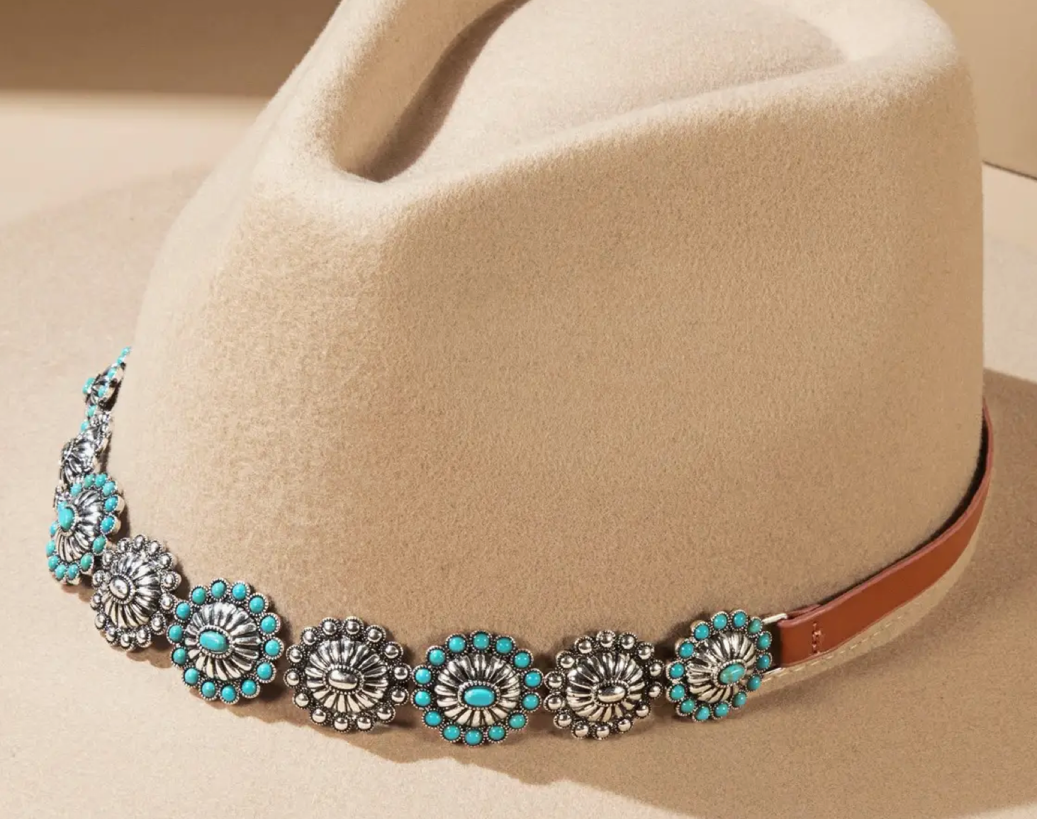 Western Concho Hat Band