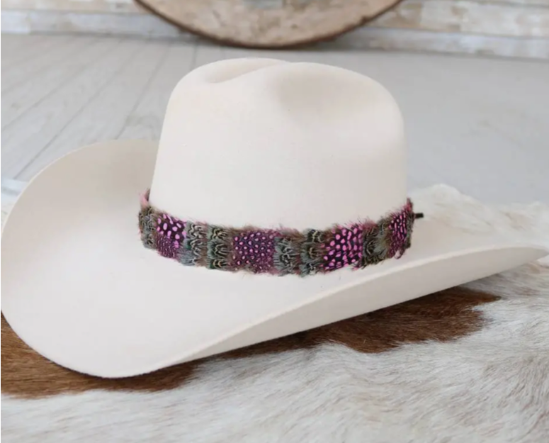 Western Fancy Feather Hat Band