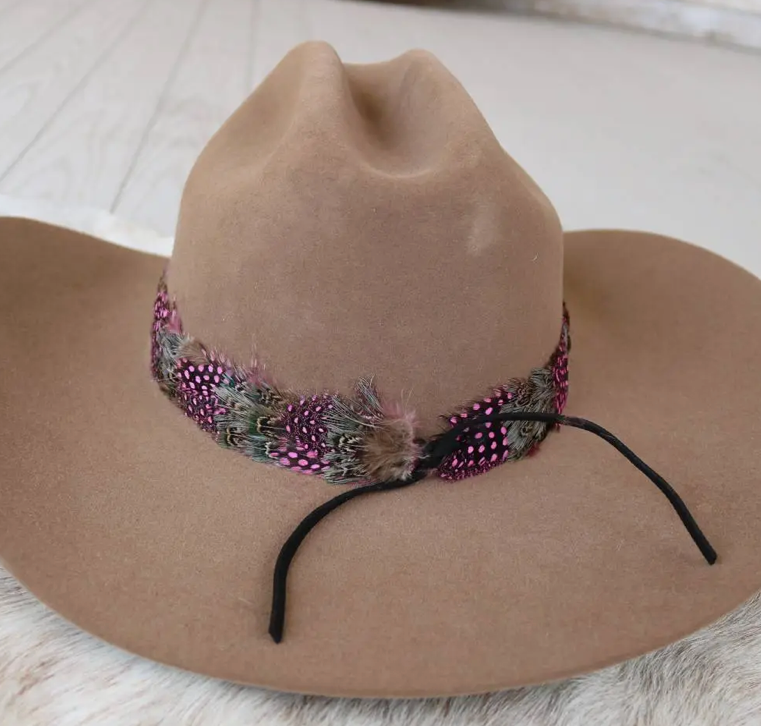 Western Fancy Feather Hat Band