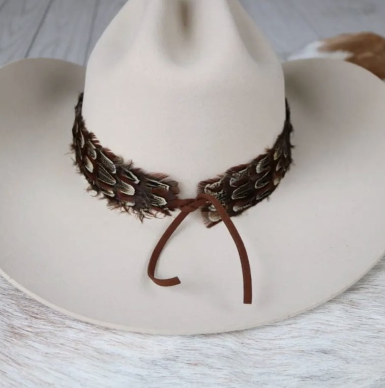 Western Chute Feather Hat Band