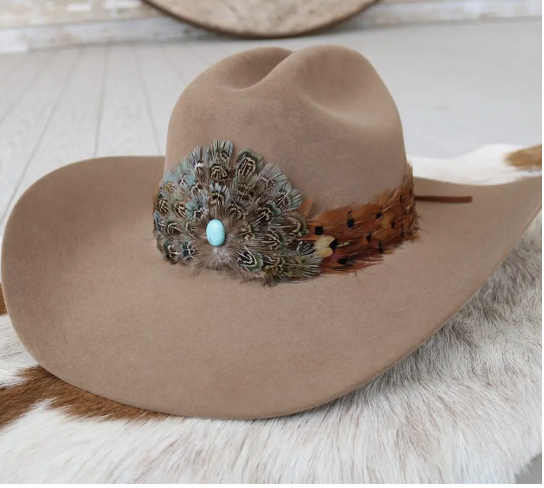 Western Stellar Feather Hat Band