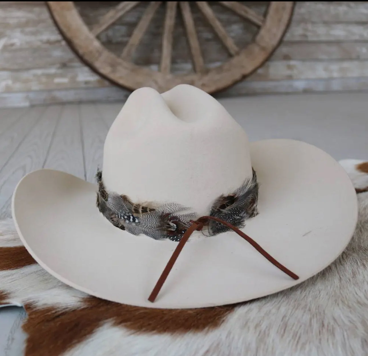 Western Feather Spotted Eagle Hat Band