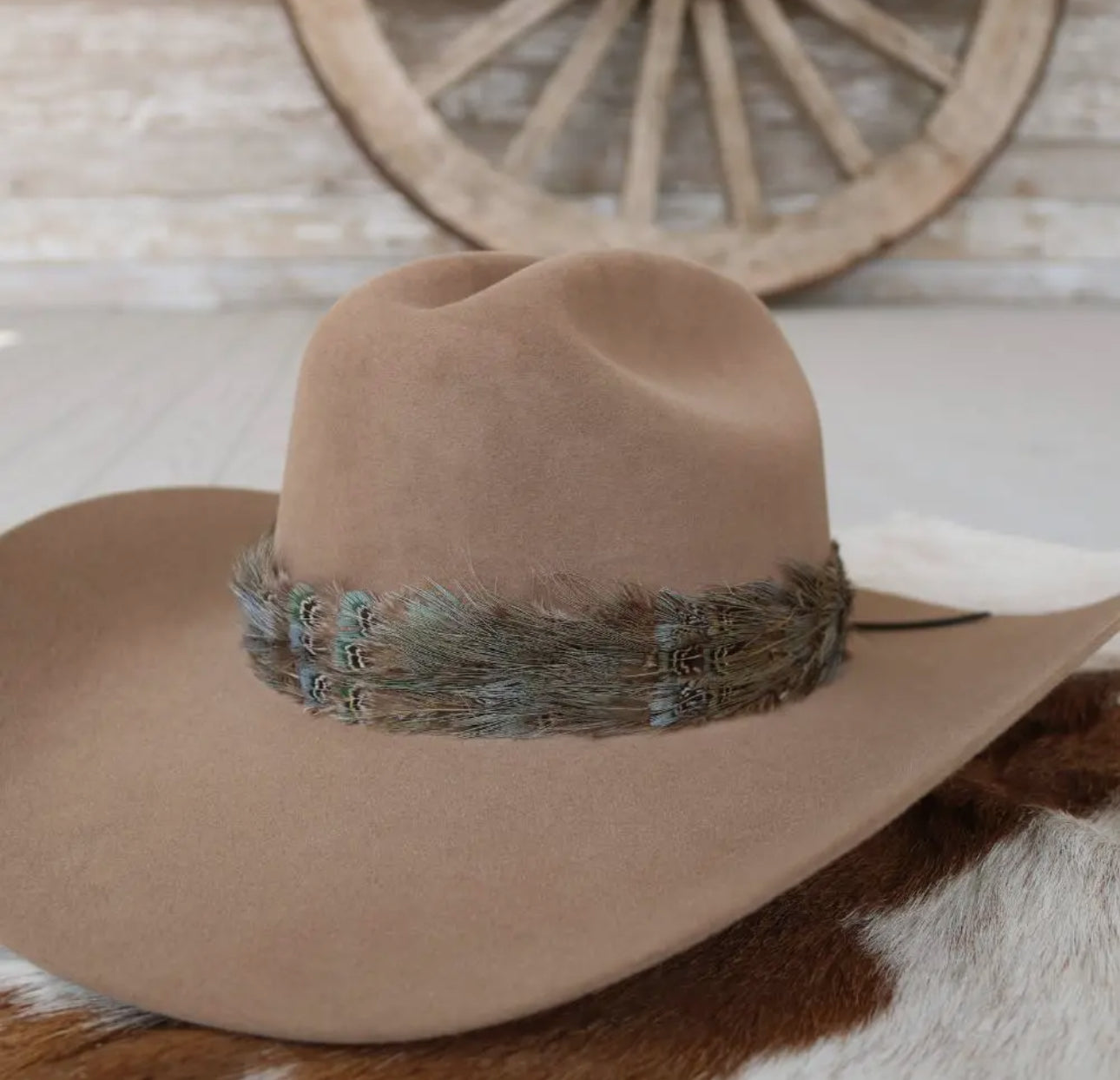 Western Feather Dove Hat Band - Large