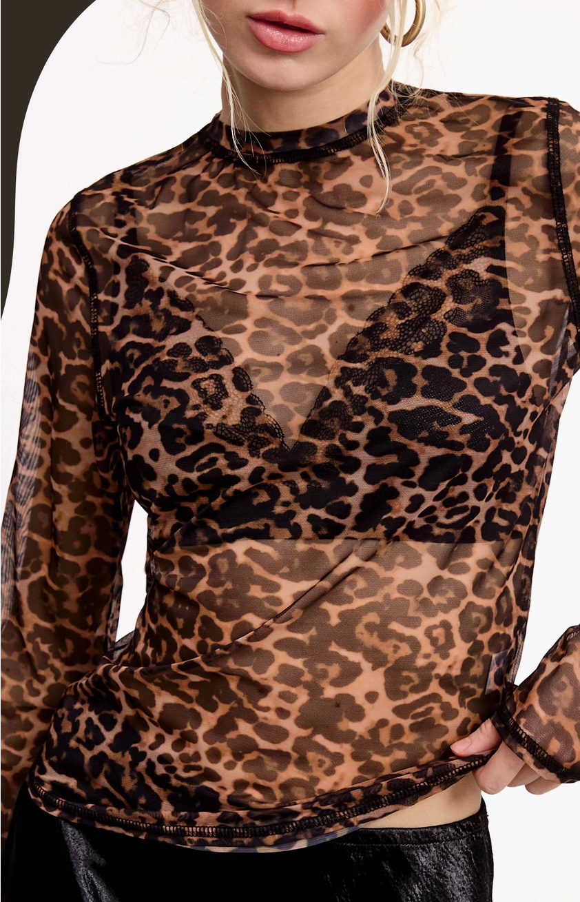 Wild Whisper Mesh Top